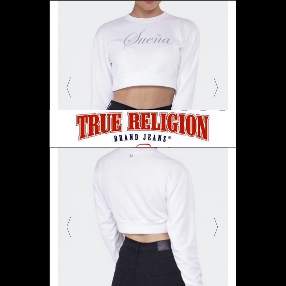 True religion cropped Suena top